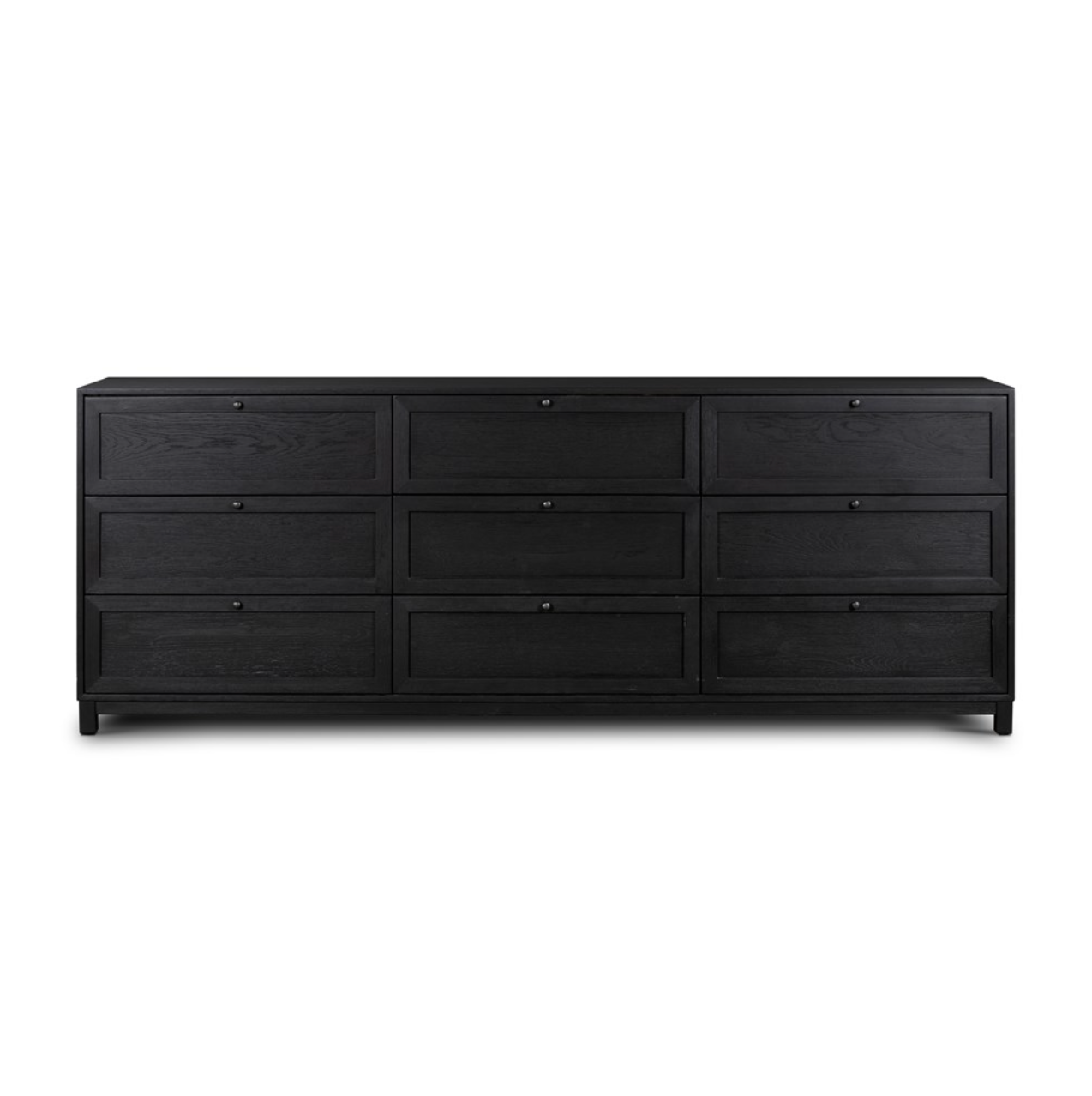 Arlo 88" 9 Drawer Dresser - Drifted Matte Black