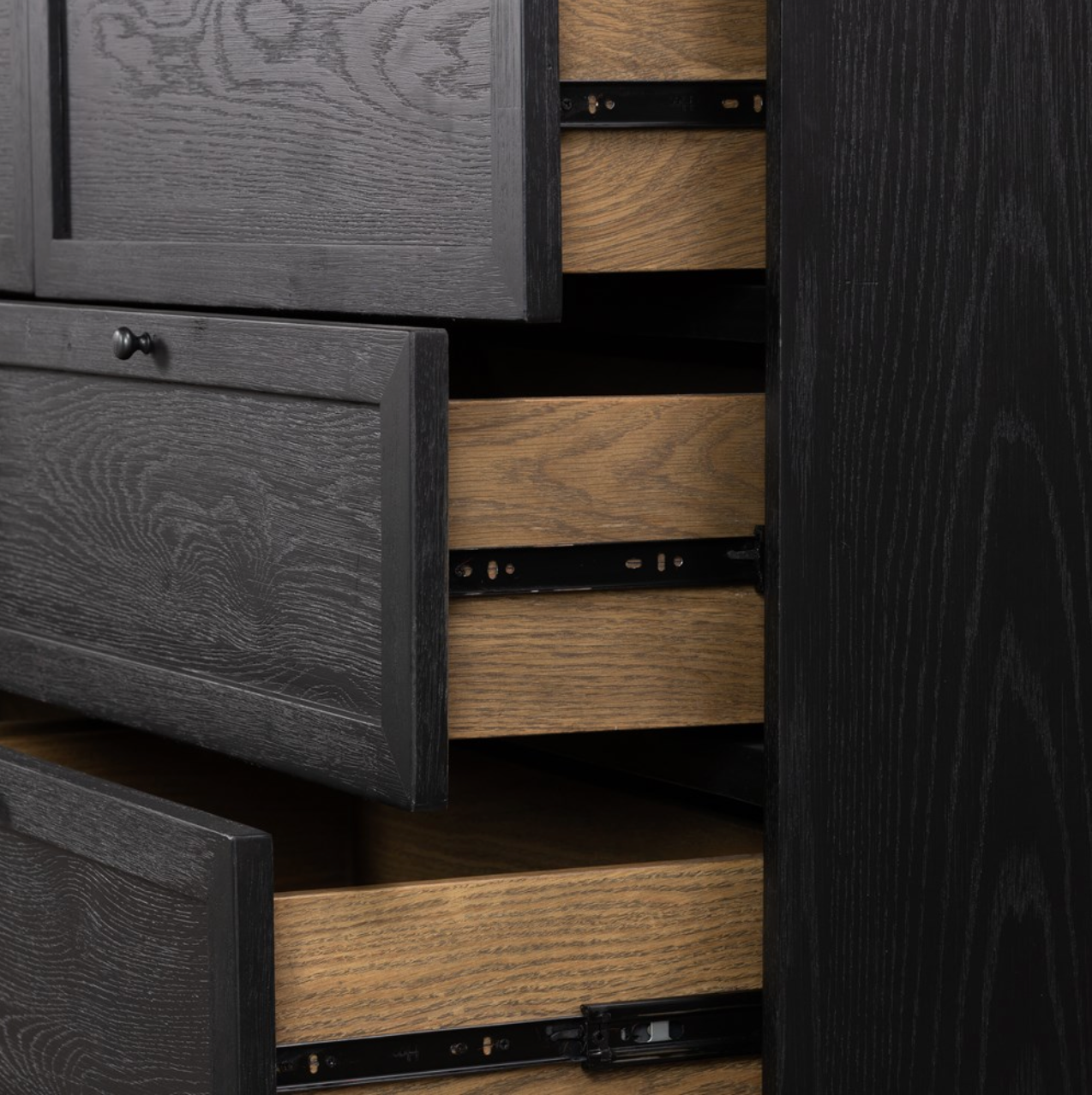 Arlo 88" 9 Drawer Dresser - Drifted Matte Black