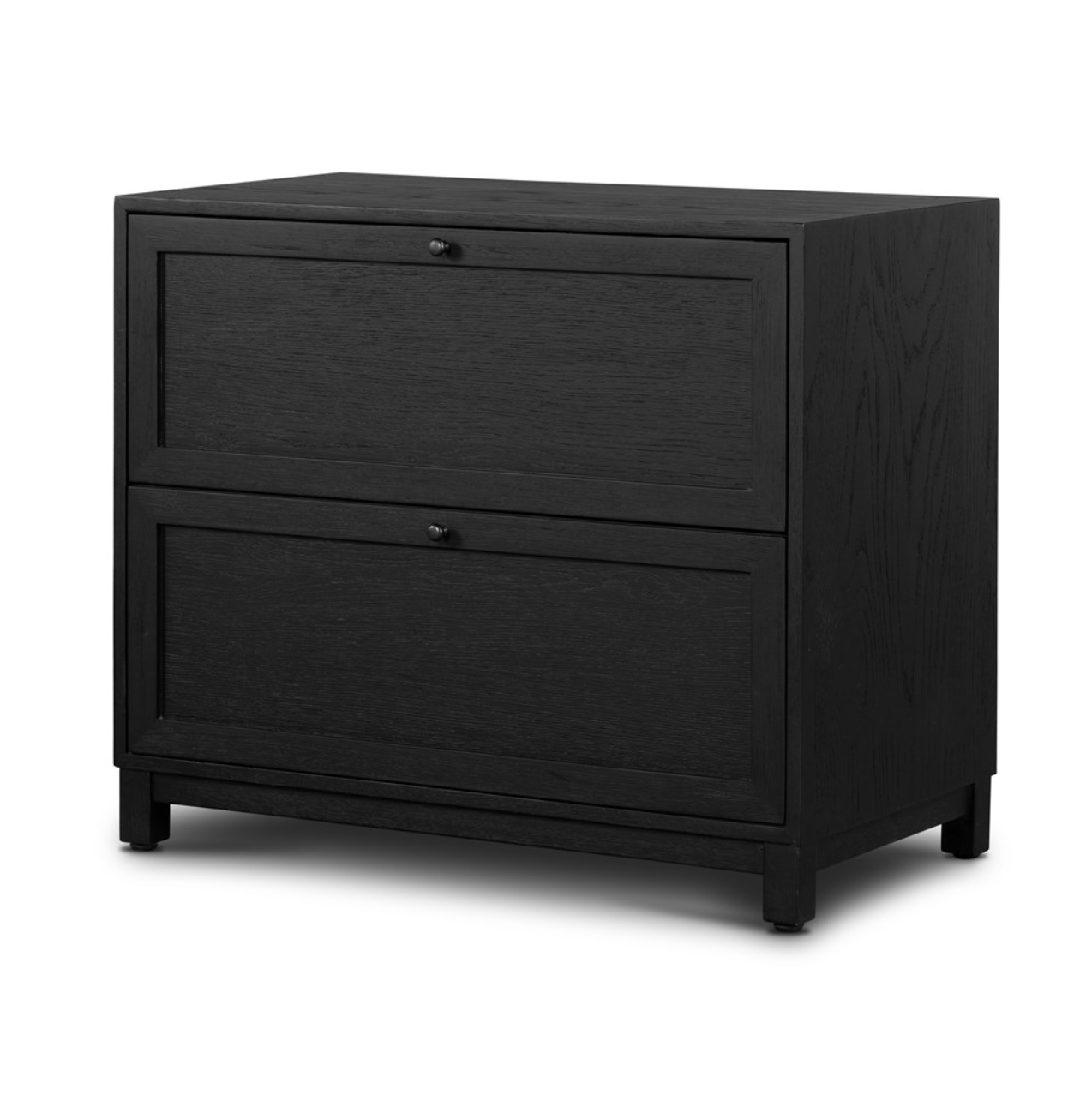 Arlo 32" 2 Drawer Nightstand - Drifted Matte Black