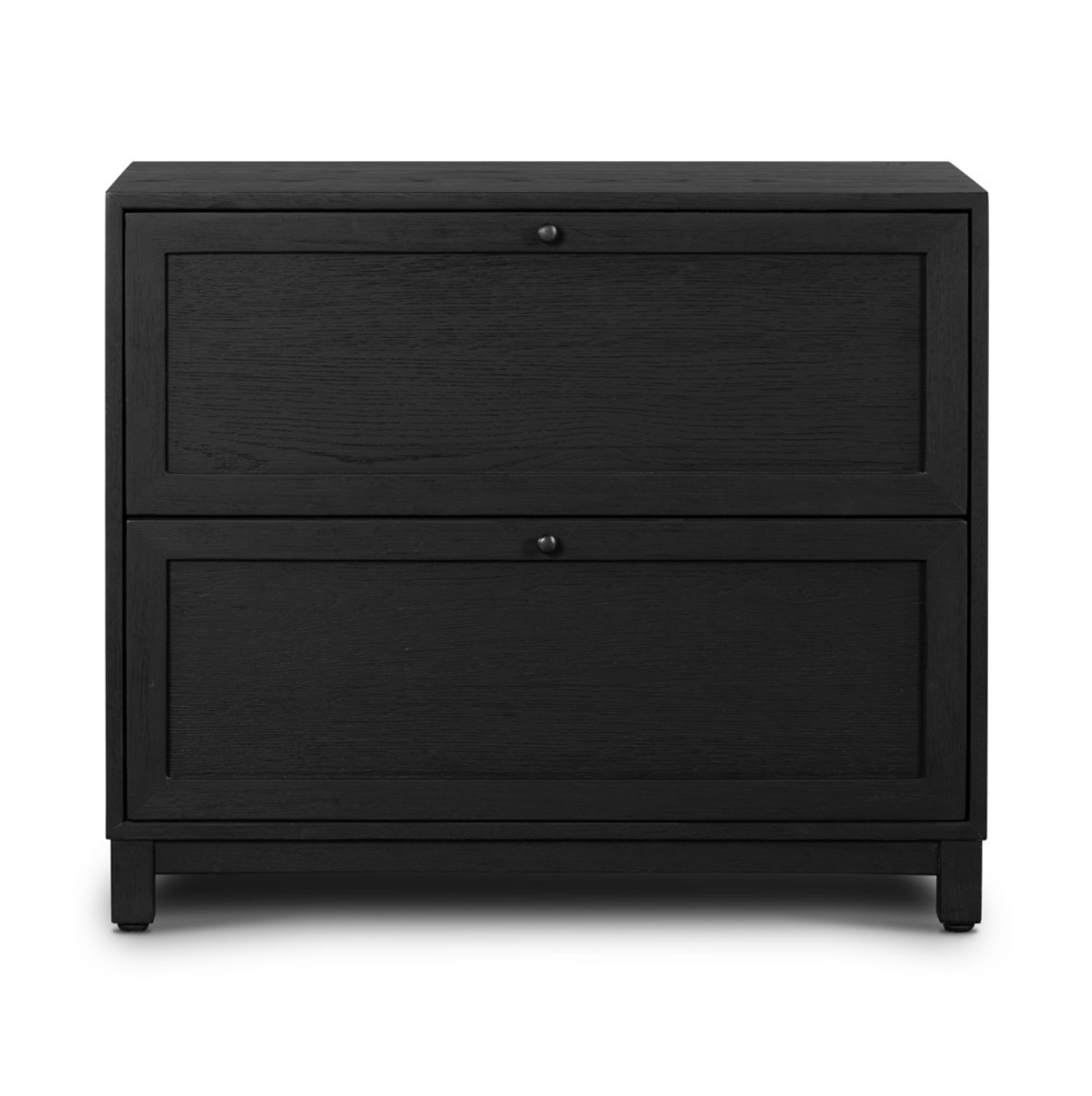 Arlo 32" 2 Drawer Nightstand - Drifted Matte Black