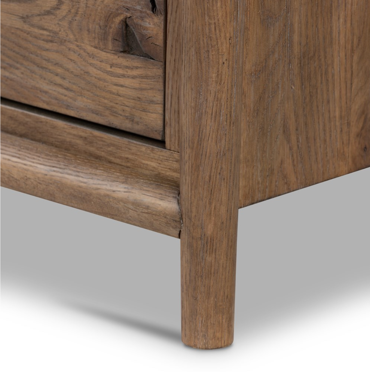 Hutchinson 85" 9 Drawer Dresser - Weathered Oak