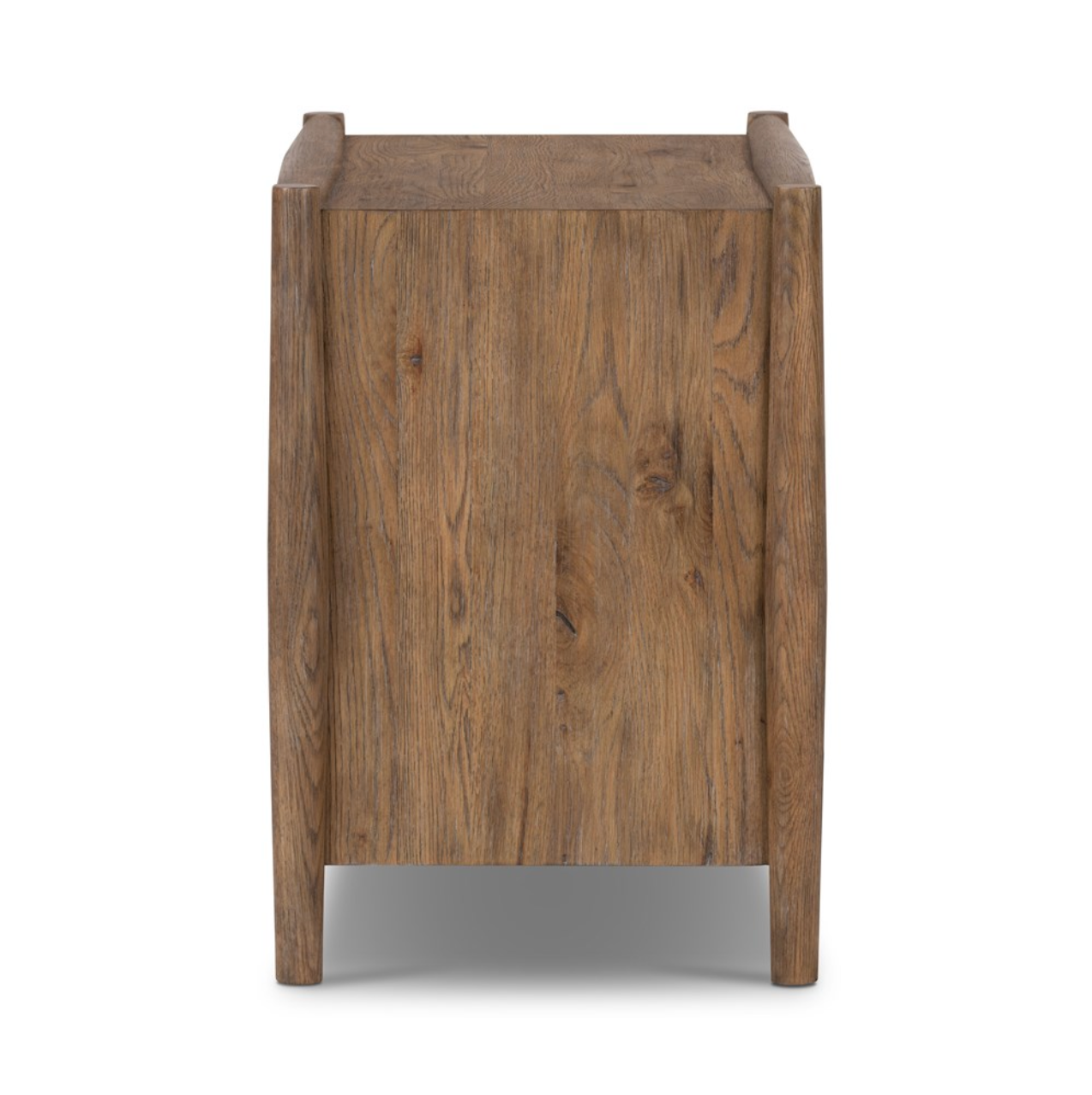 Hutchinson 32" 3 Drawer Nightstand - Weathered Oak