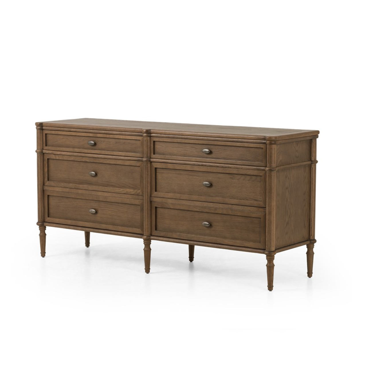 Eloise 70" 6 Drawer Dresser - Toasted Oak