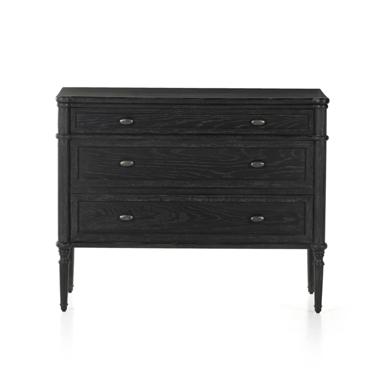 Eloise 44" 3 Drawer Chest - Distressed Black