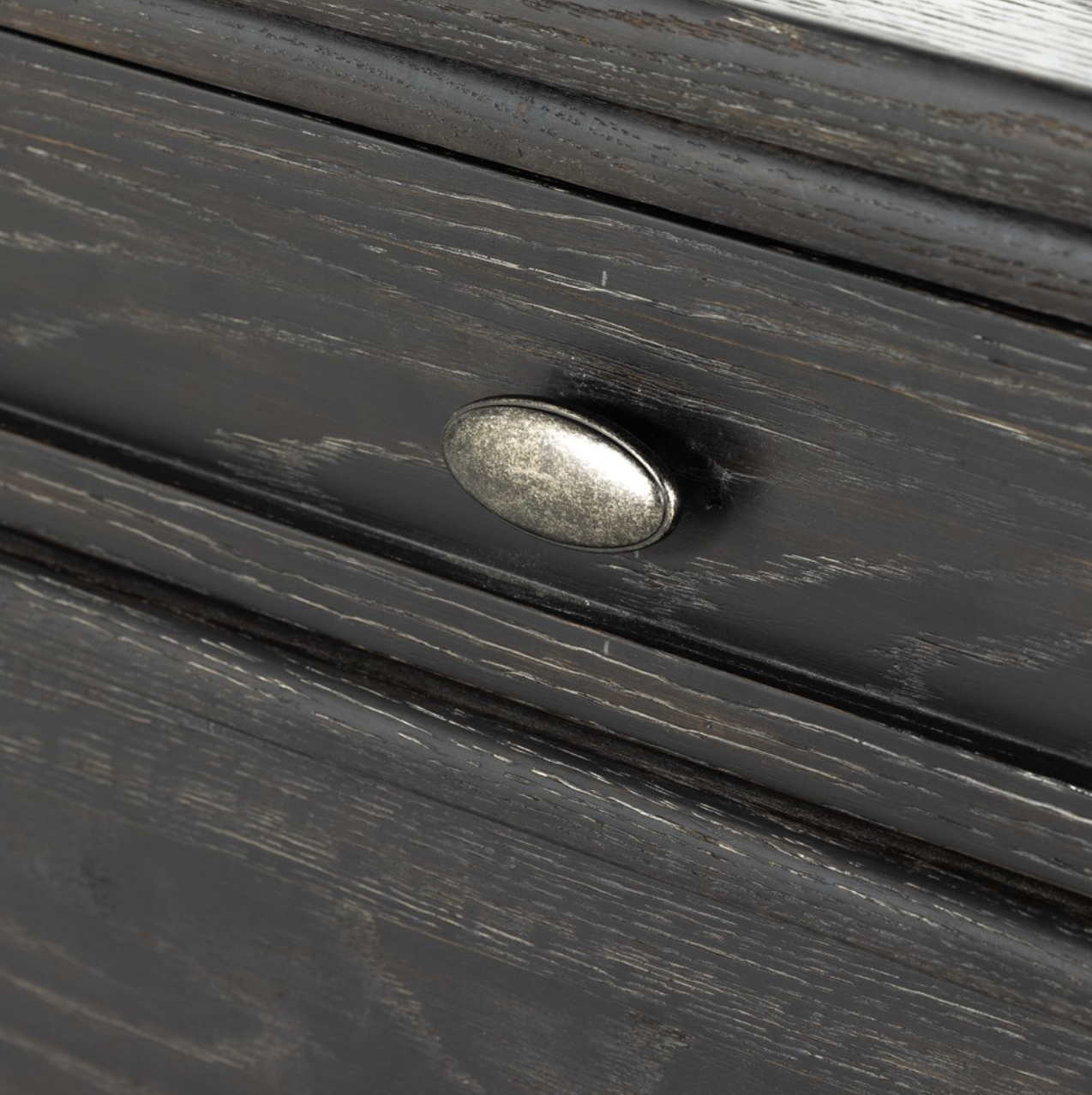 Eloise 44" 3 Drawer Chest - Distressed Black