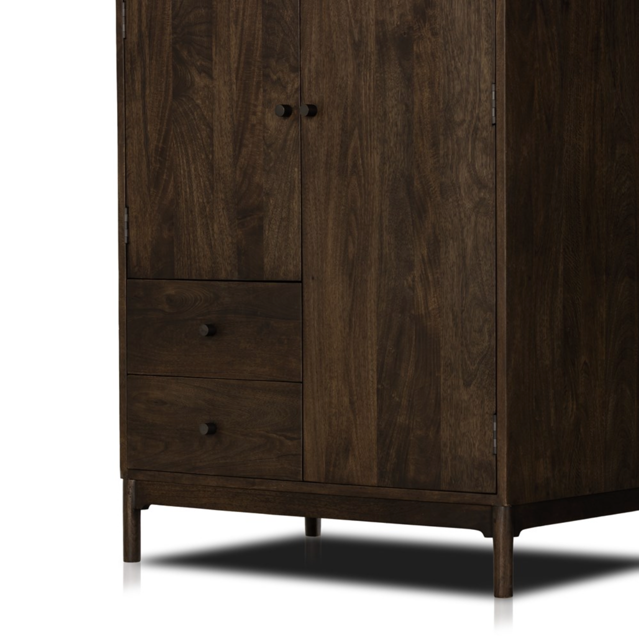 Everest 40" 2 Drawer Armoire - Aged Brown