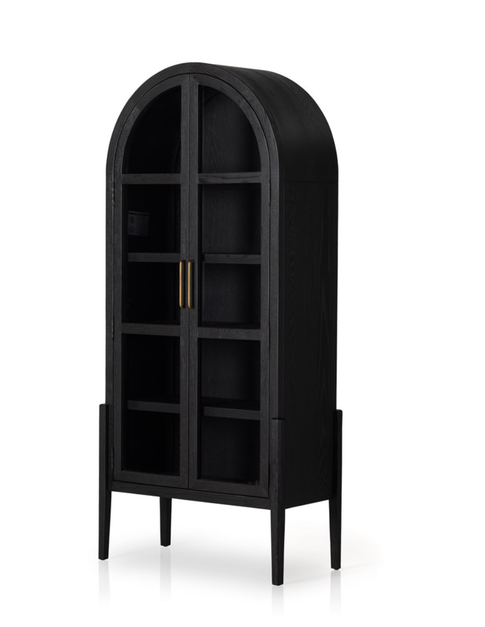 Theo 38" Cabinet - Drifted Black Oak