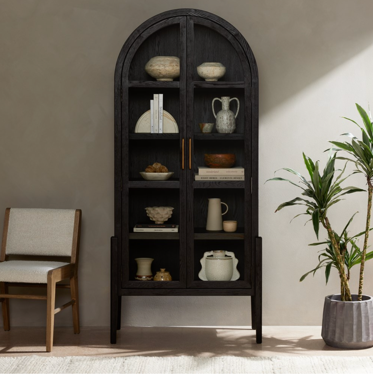 Theo 38" Cabinet - Drifted Black Oak