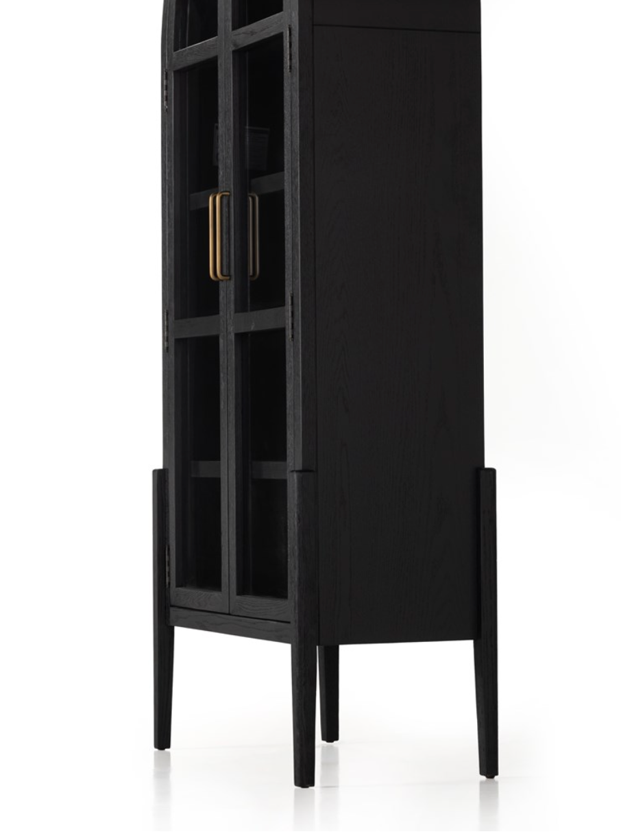 Theo 38" Cabinet - Drifted Black Oak