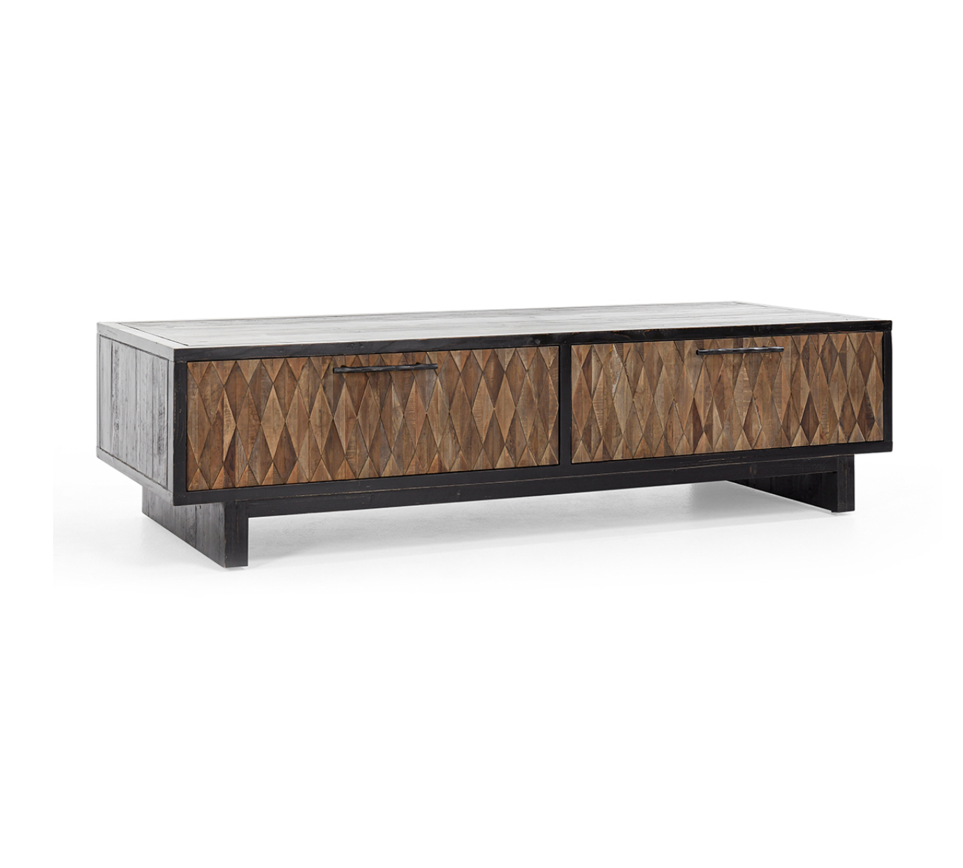 Krofton 66" Coffee Table - Black Natural