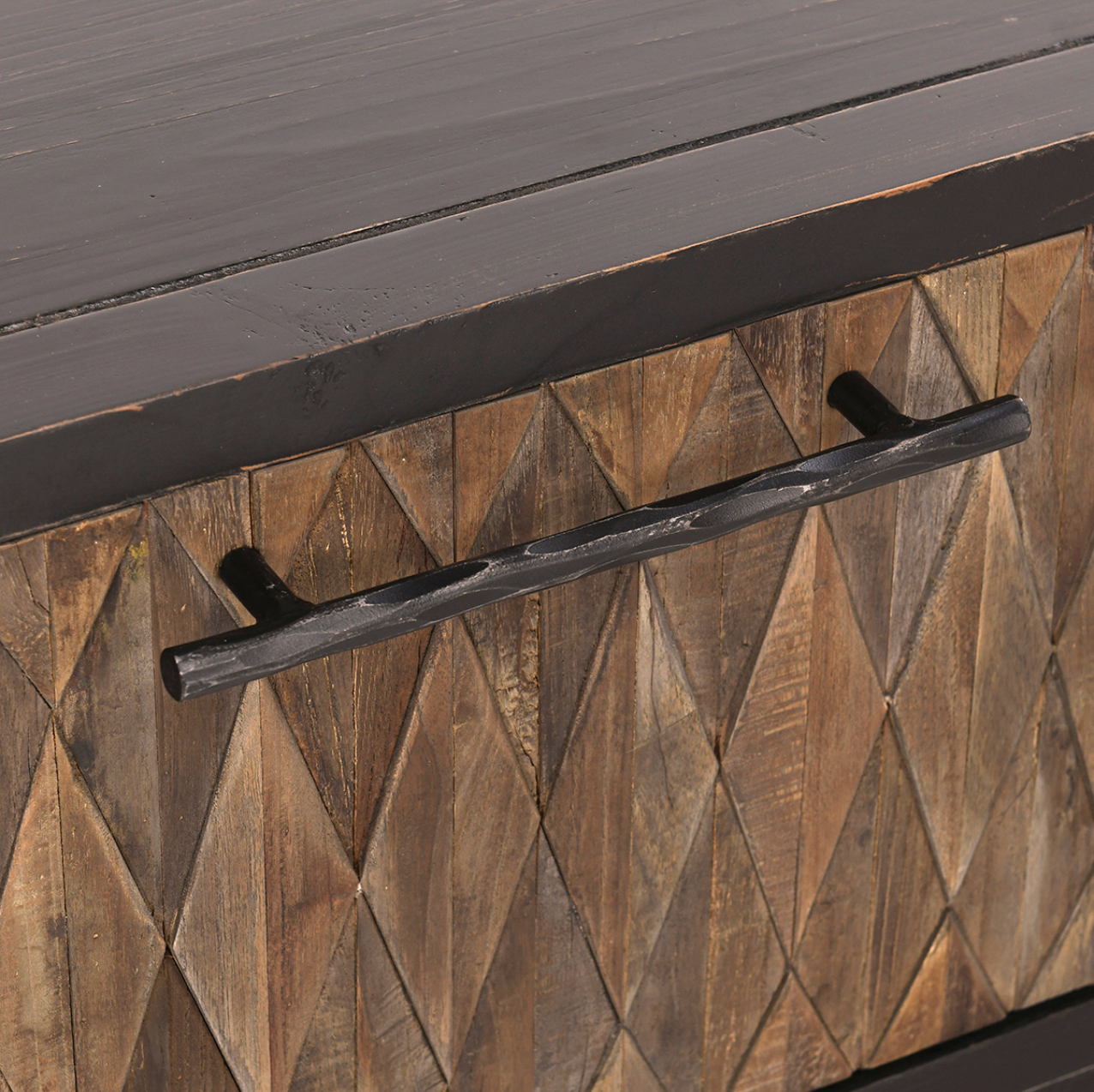 Krofton 66" Coffee Table - Black Natural