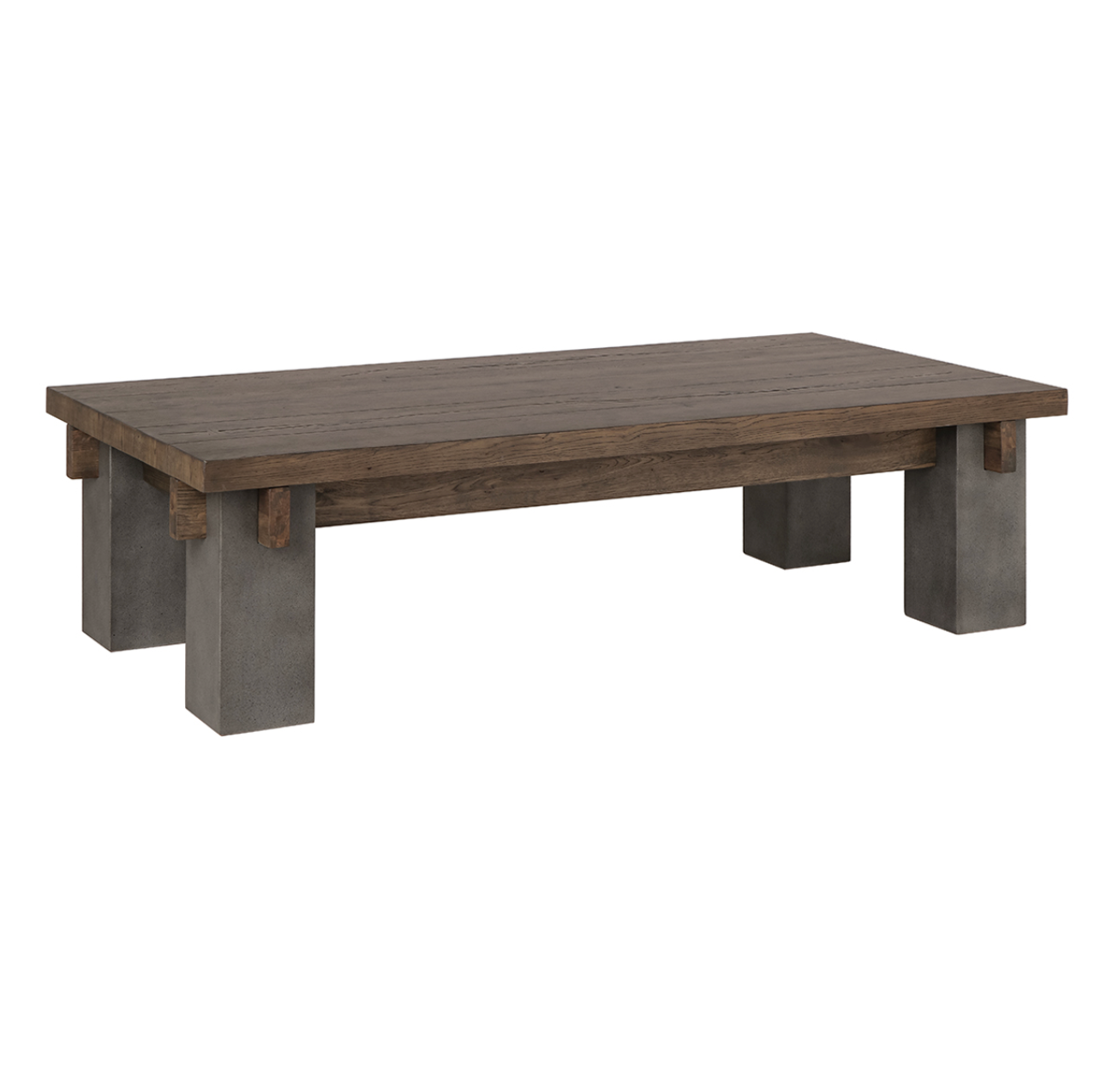 Genevieve 66" Reclaimed Pine Coffee Table - Rustic Brown