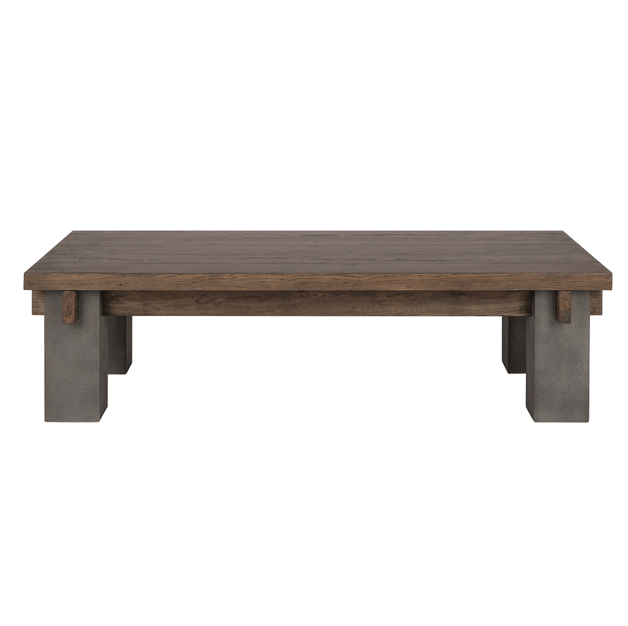 Genevieve 66" Reclaimed Pine Coffee Table - Rustic Brown