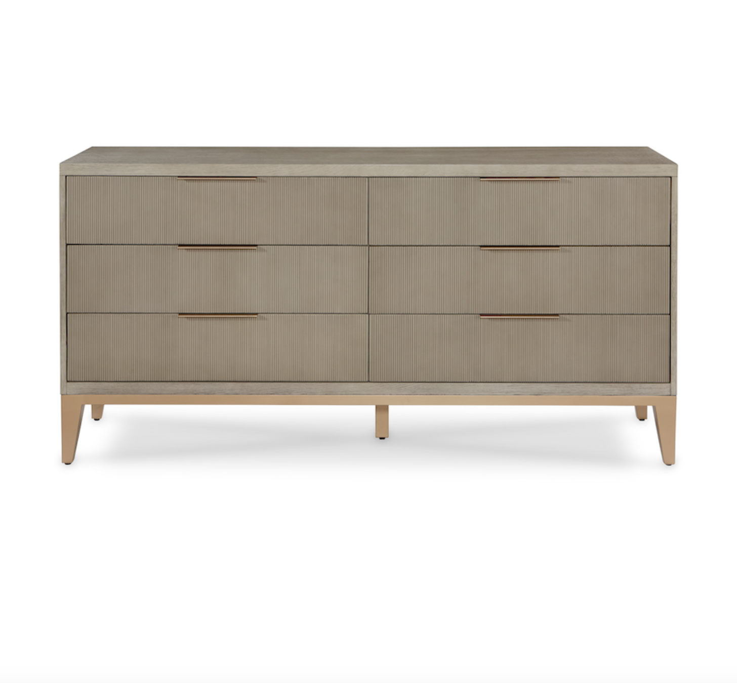 Elias 68" Six Drawer Dresser - Brushed Smoke