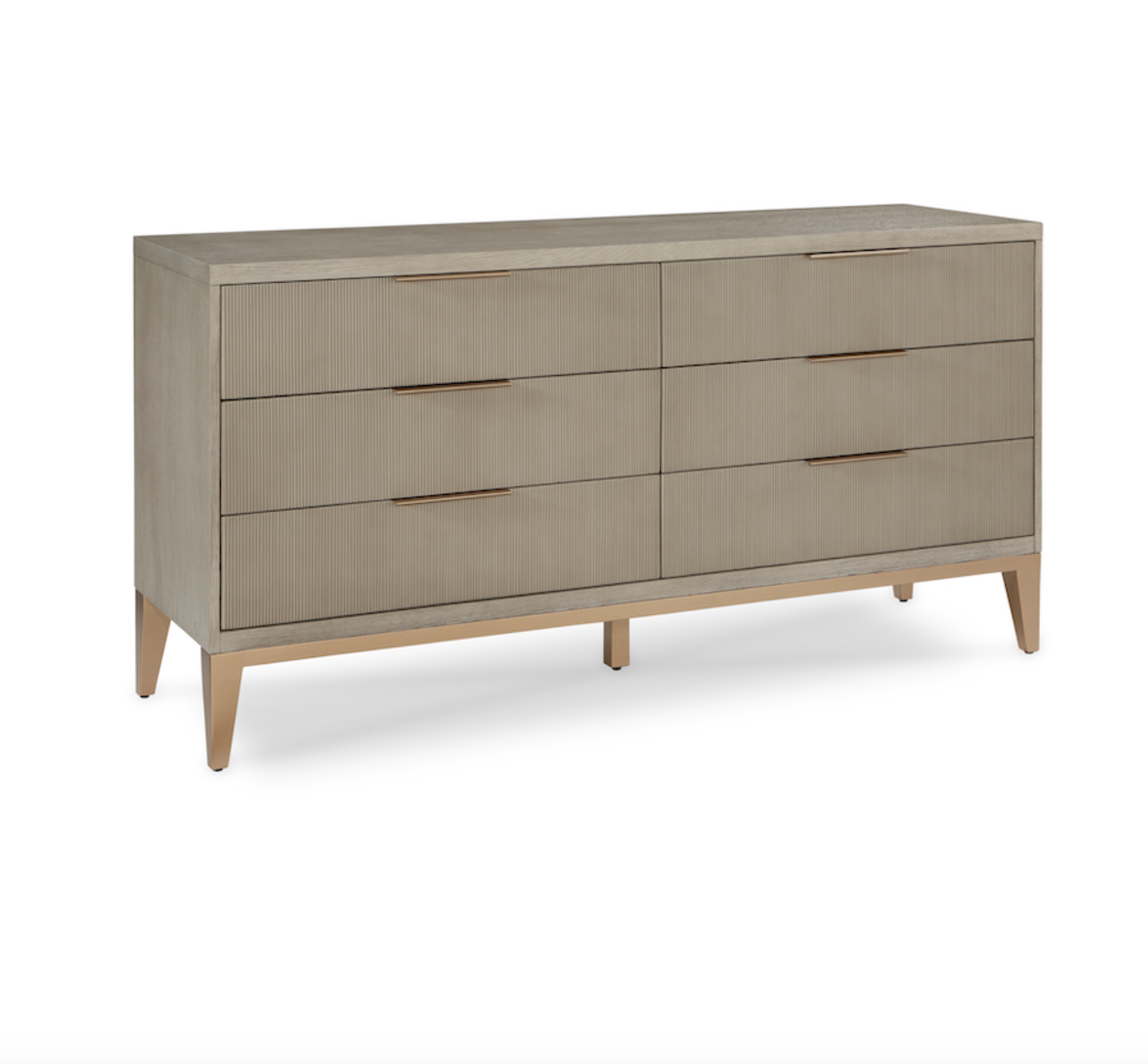 Elias 68" Six Drawer Dresser - Brushed Smoke