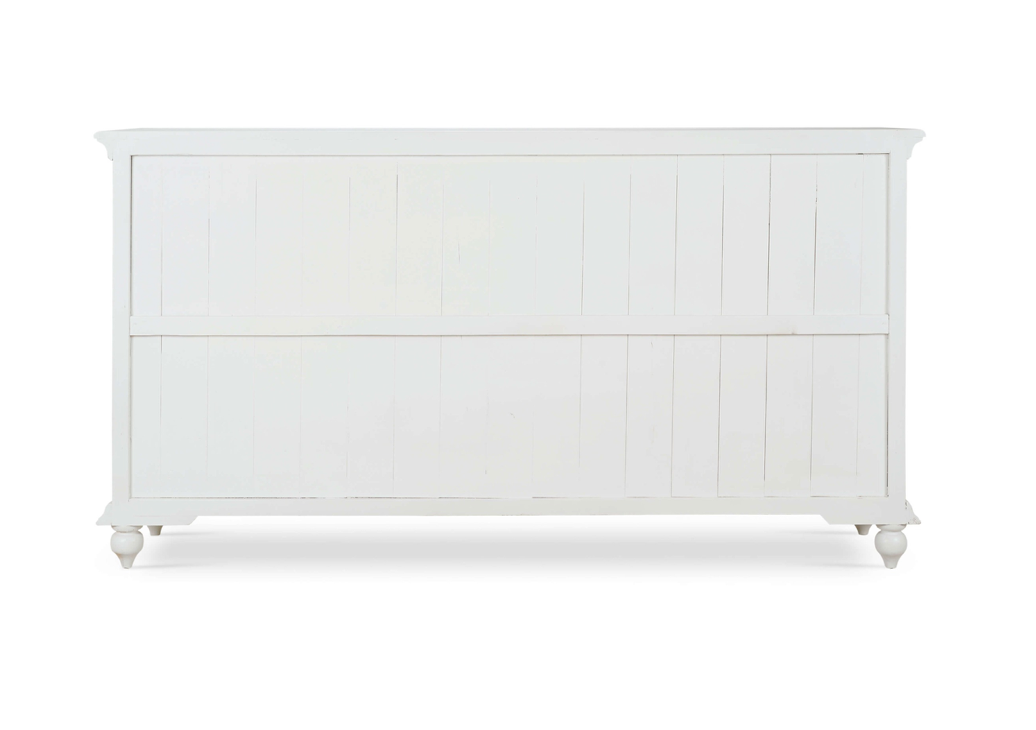 Hamilton 82" Mahogany 4 Door Sideboard - Architectural White