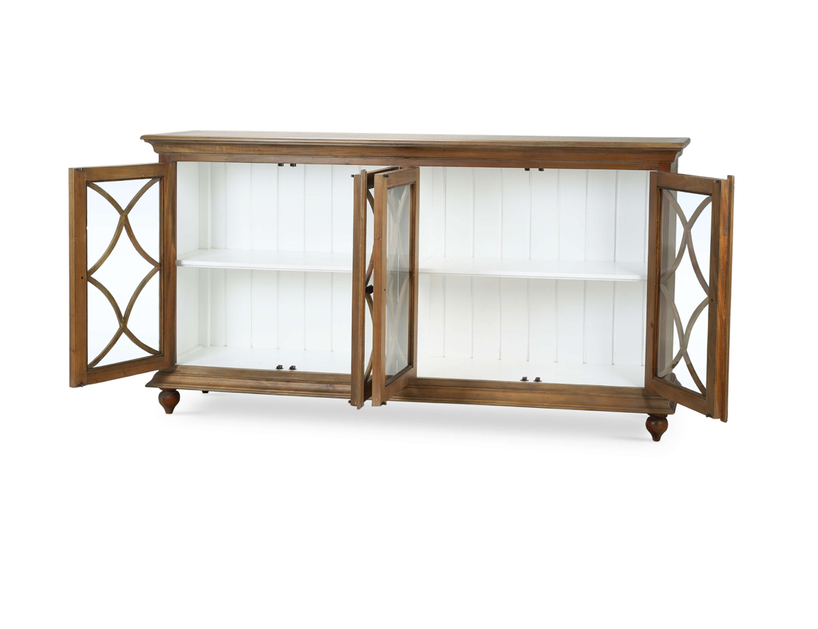 Hamilton 82" Mahogany 4 Door Sideboard - Straw