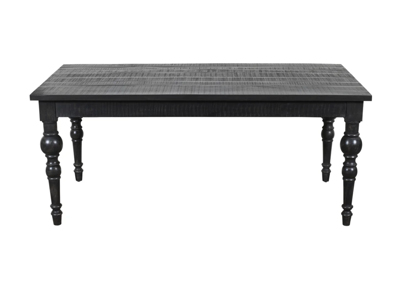 Francesca 71" Dining Table - Rustic Black