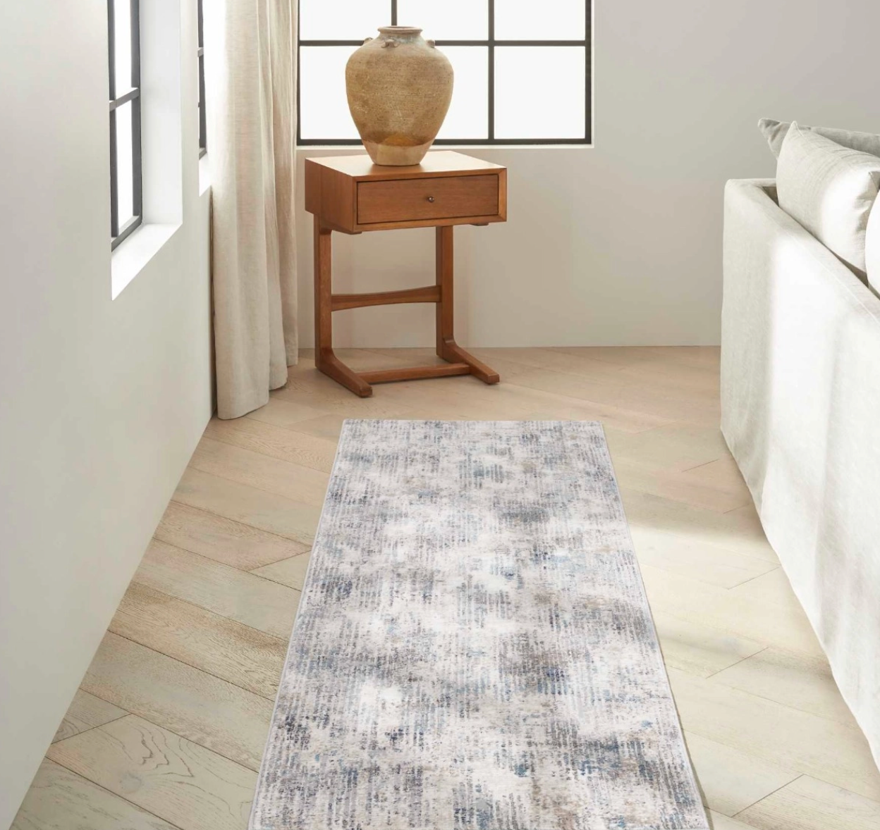 Eternity Area Rug - Ivory/Blue/Grey