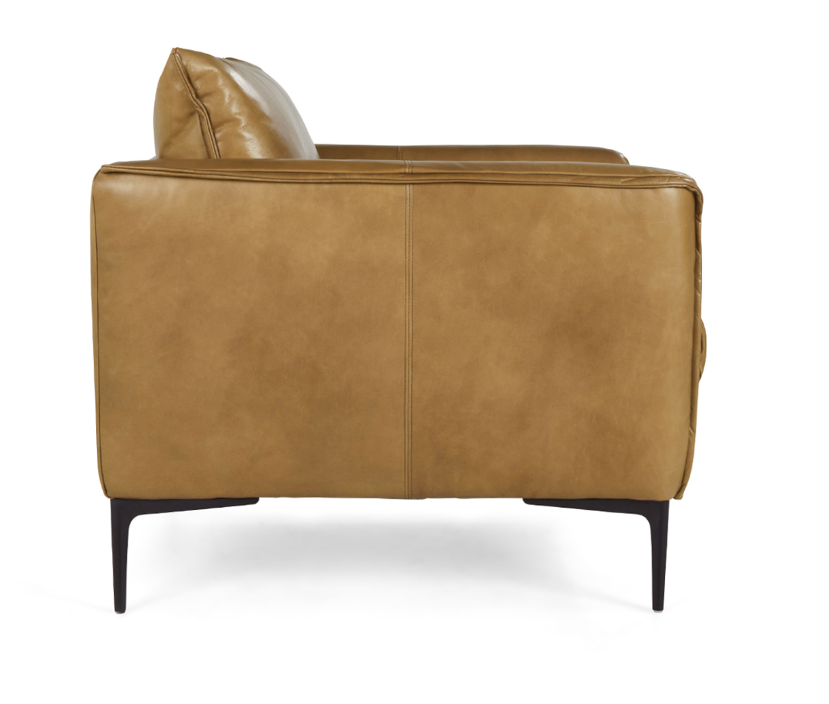 Amelia Top Grain Leather Club Chair - Tobacco