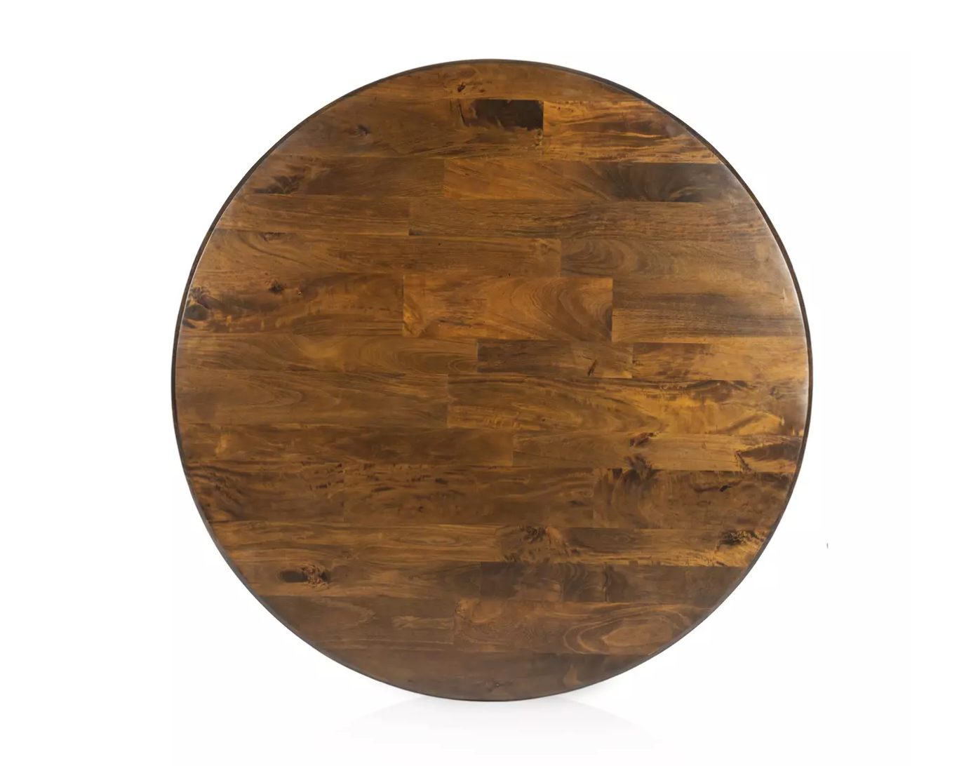 Angelina 60" Round Dining Table - Dark Oak