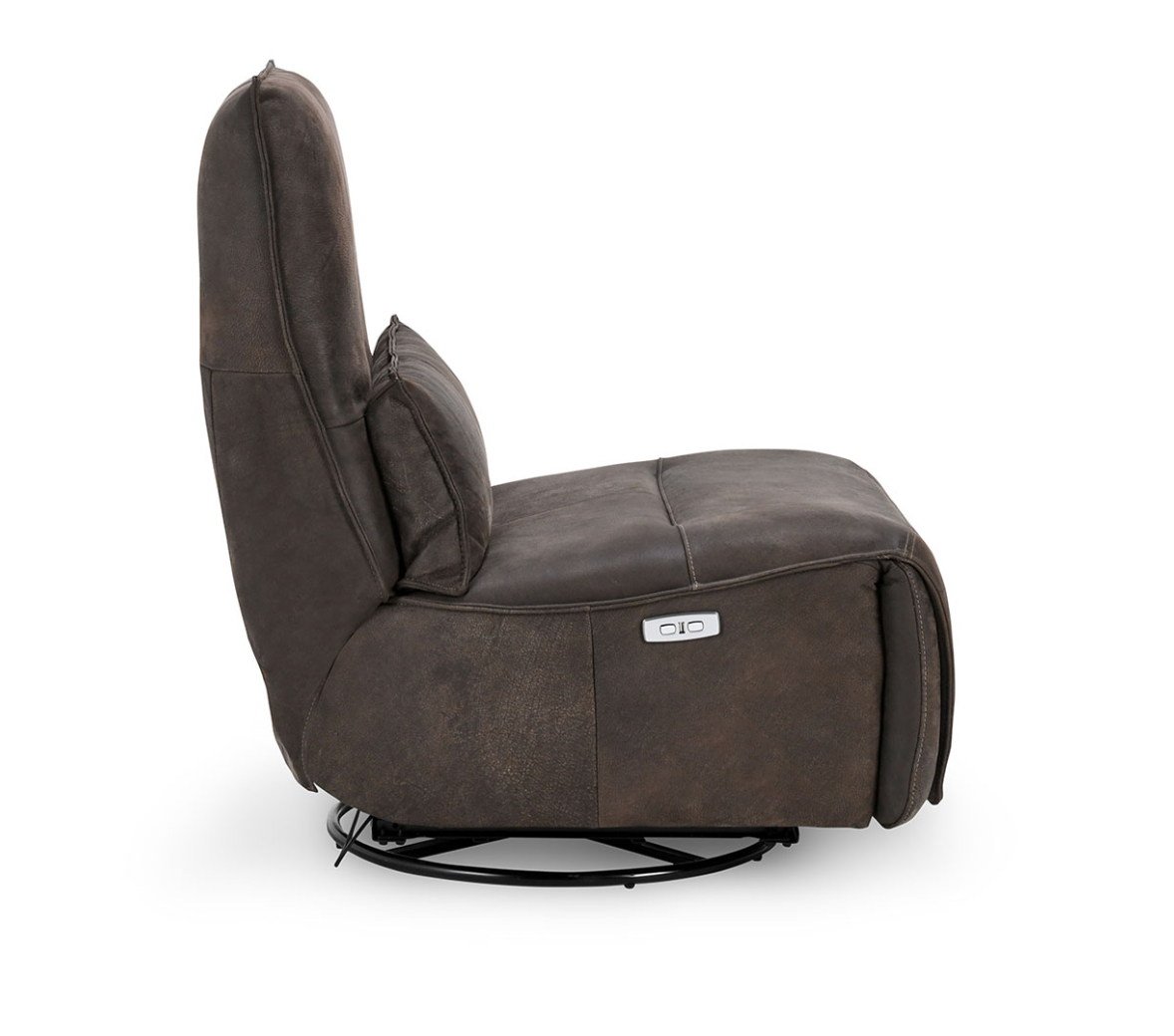 Presley 29" Top Grain Leather Power Motion Swivel Recliner - Espresso