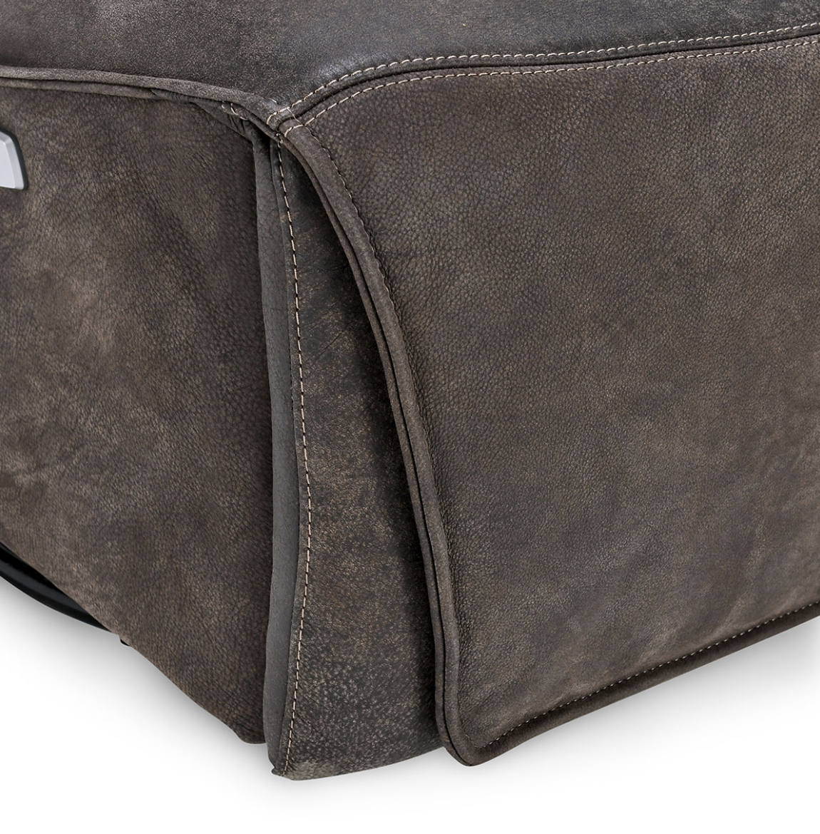 Presley 29" Top Grain Leather Power Recliner Swivel - Rustic Brown