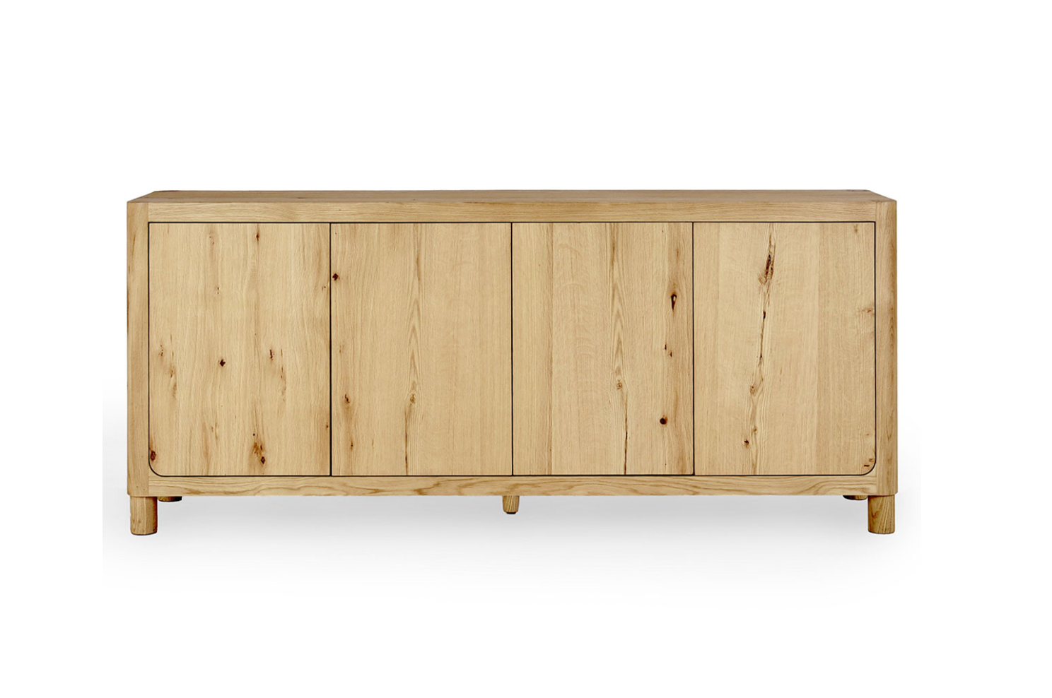 Olin 80" 4 Door Oak Sideboard - Light Natural