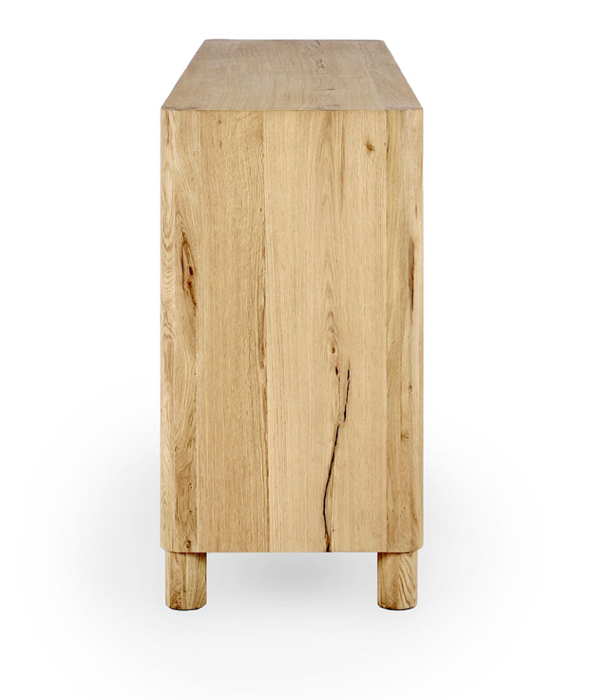 Olin 80" 4 Door Oak Sideboard - Light Natural