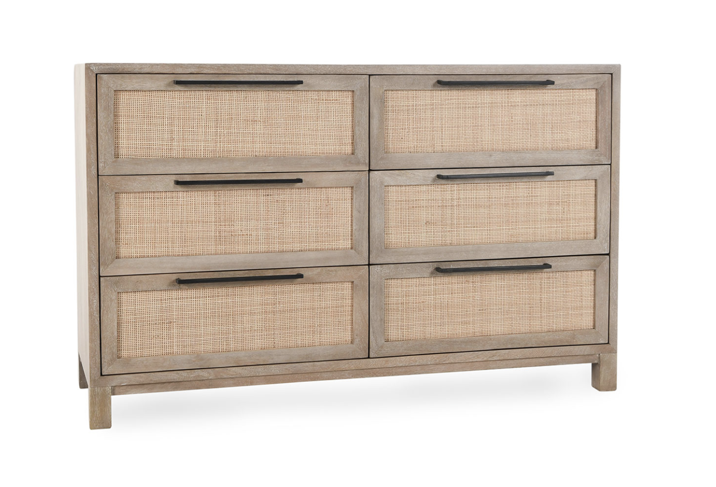 Plateau 54" Six Drawer Dresser - Light Natural