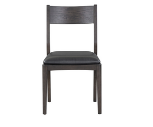 Amara Dining Chair - Noir Leather + Ash