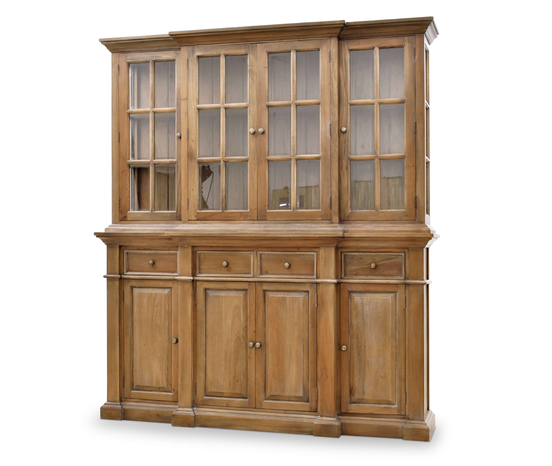 Gregory 77" Mahogany Sideboard with Hutch - Straw
