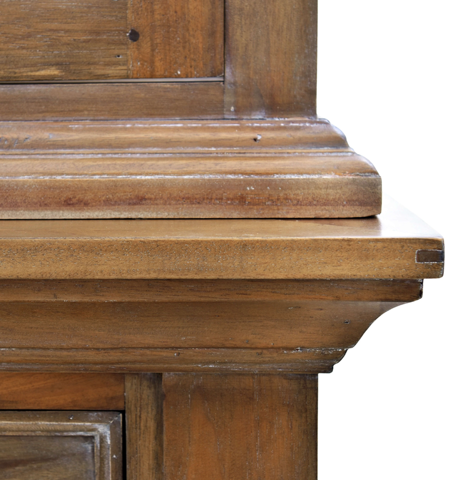 Gregory 77" Mahogany Sideboard with Hutch - Straw