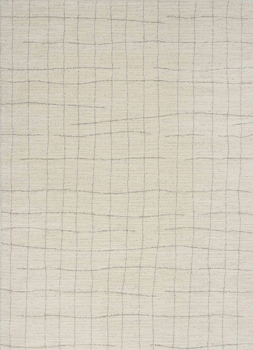 Helsinki Area Rug - Grey/Ivory Cross Weave