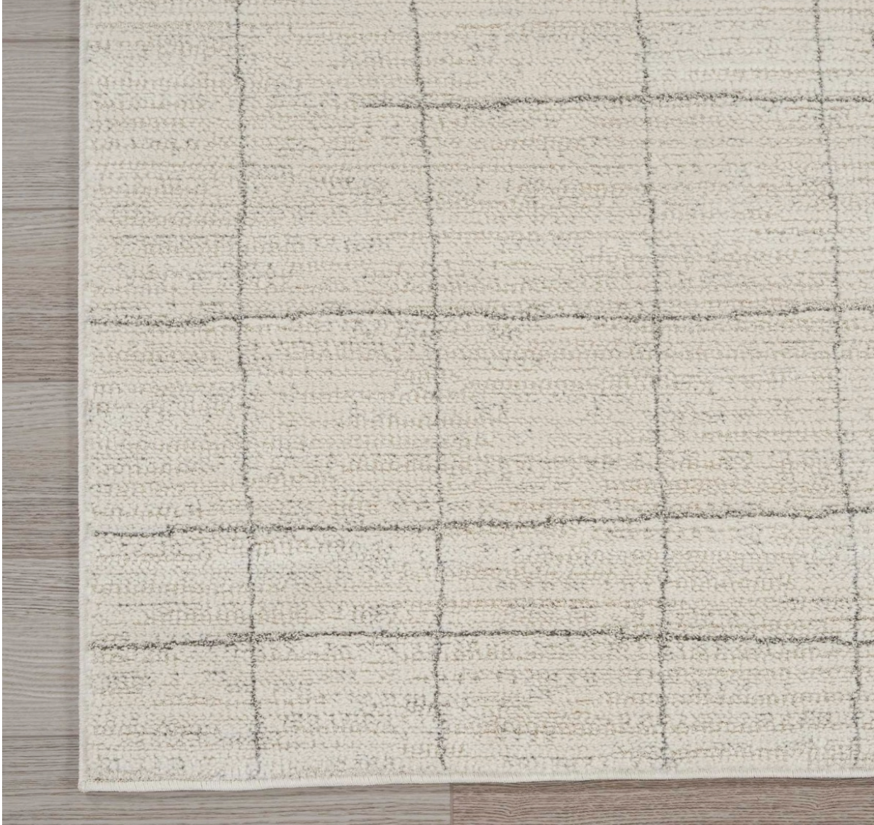 Helsinki Area Rug - Grey/Ivory Cross Weave