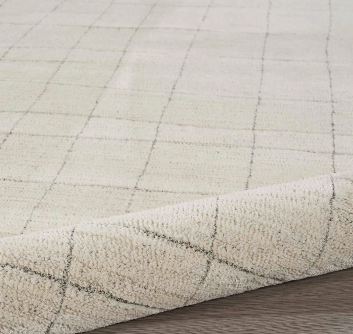 Helsinki Area Rug - Grey/Ivory Cross Weave