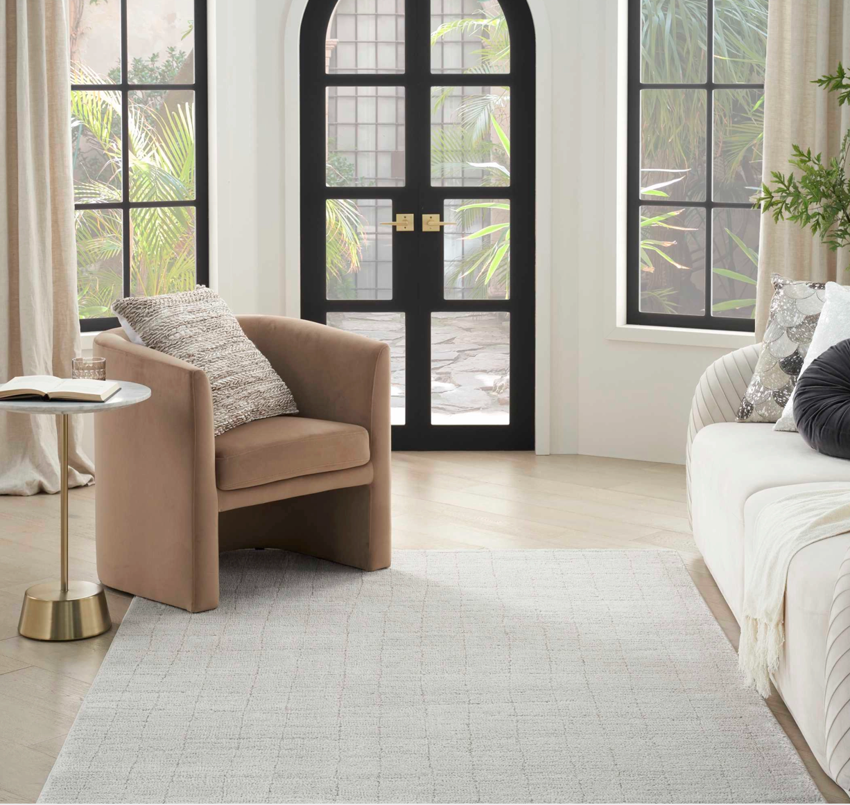 Helsinki Area Rug - Grey Cross Weave