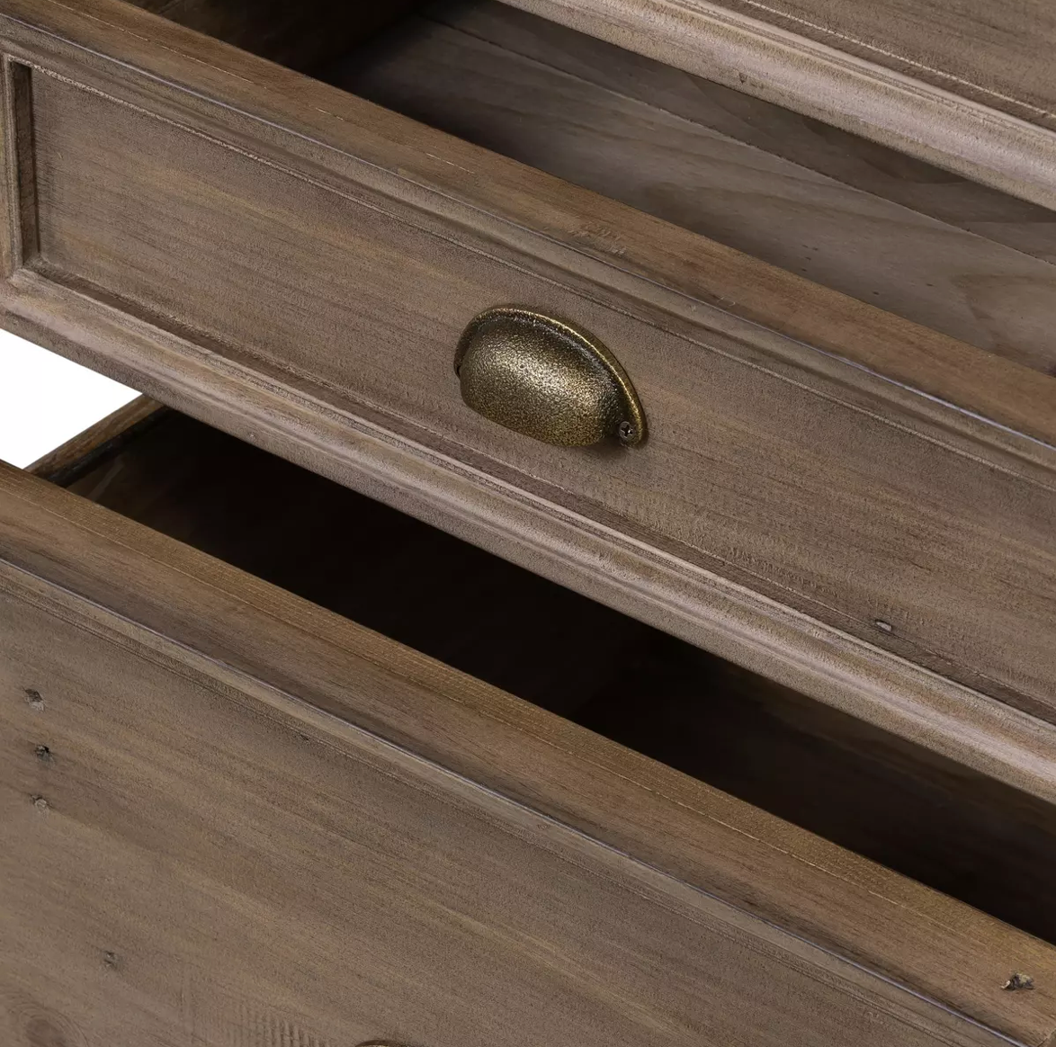 Harvey 69" Reclaimed Ash + Leather Executive Desk