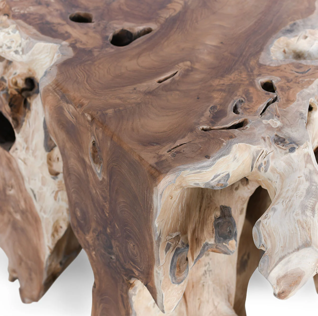 Aurora 40" Root Square Coffee Table - Natural