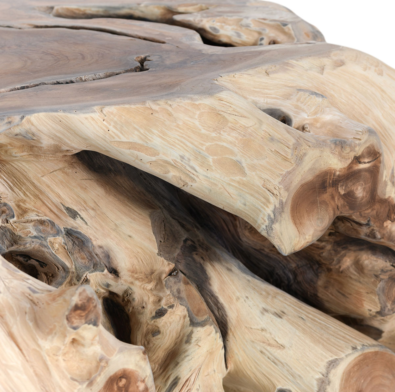 Aurora 40" Root Square Coffee Table - Natural