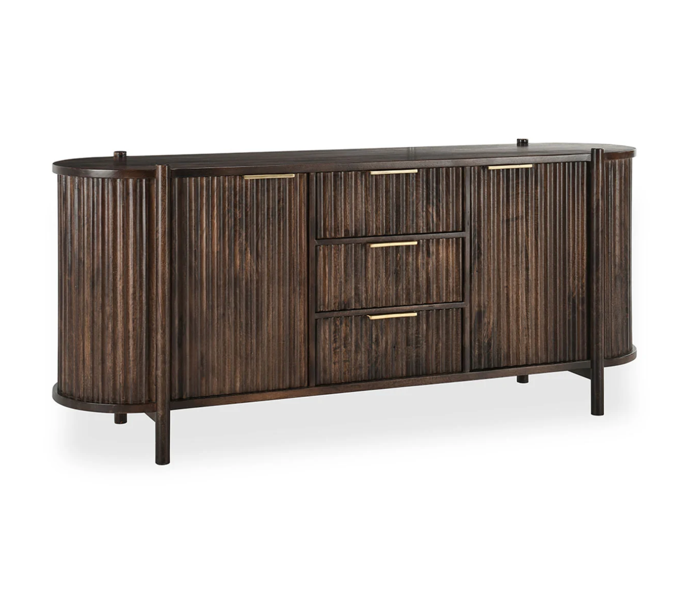 Cascade 74" 2 Door 3 Drawer Sideboard - Brown