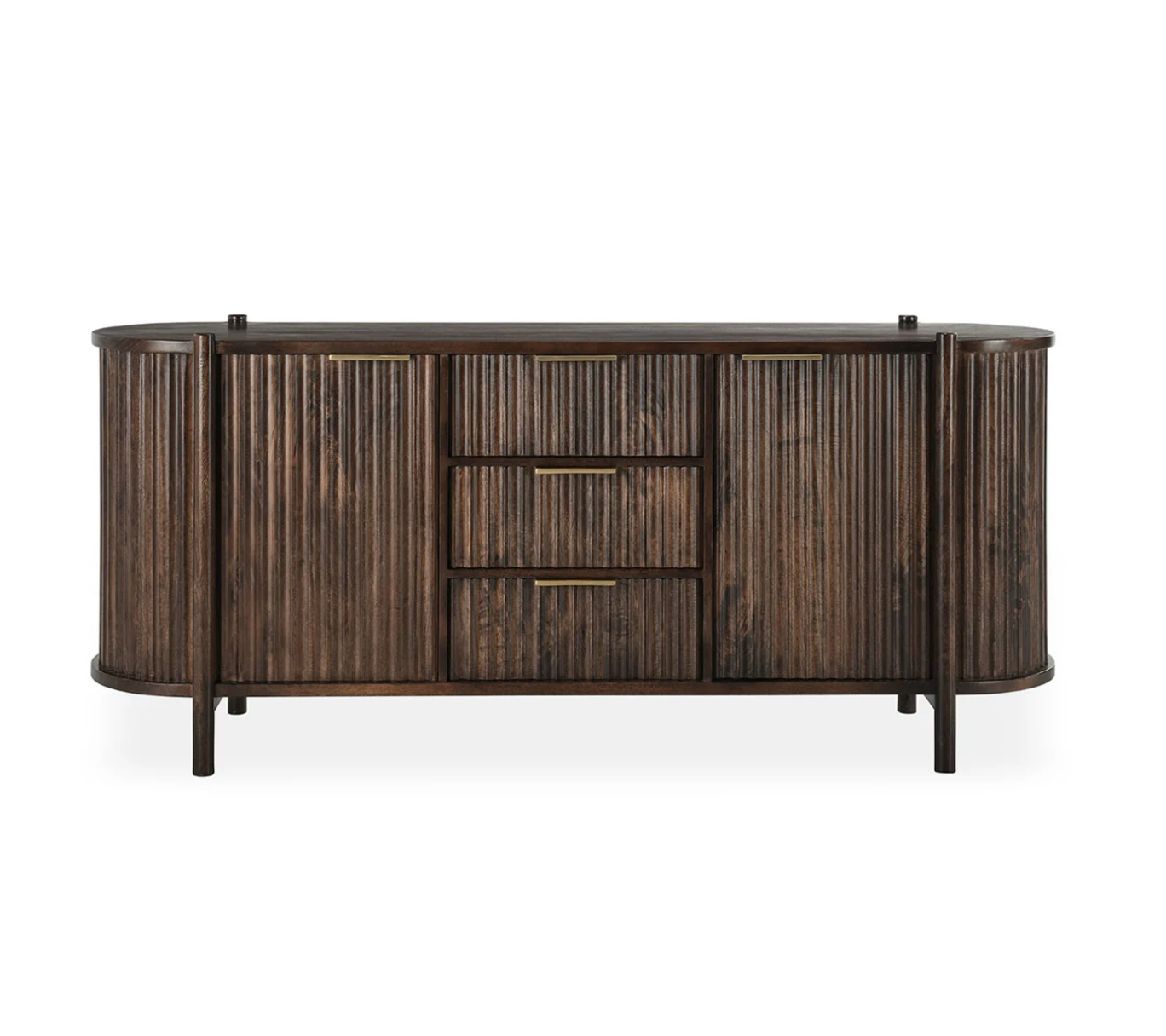 Cascade 74" 2 Door 3 Drawer Sideboard - Brown