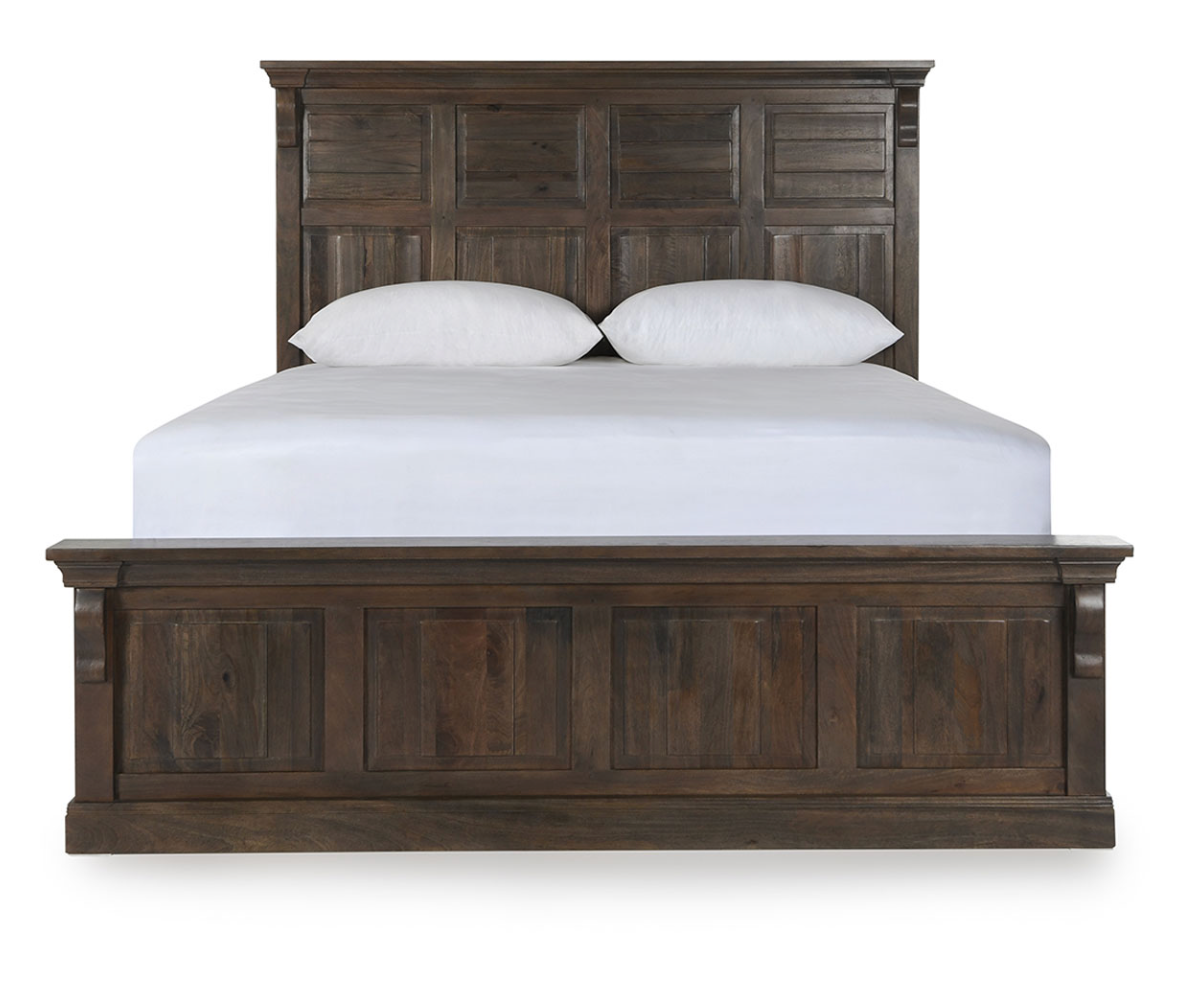 Adele 80" California King Bed - Dark Cocoa