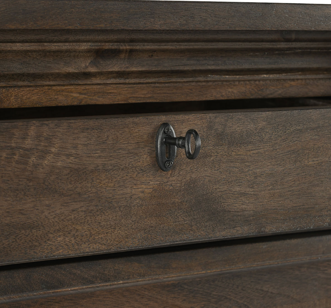 Adele 36" 5 Drawer Chest - Dark Cocoa