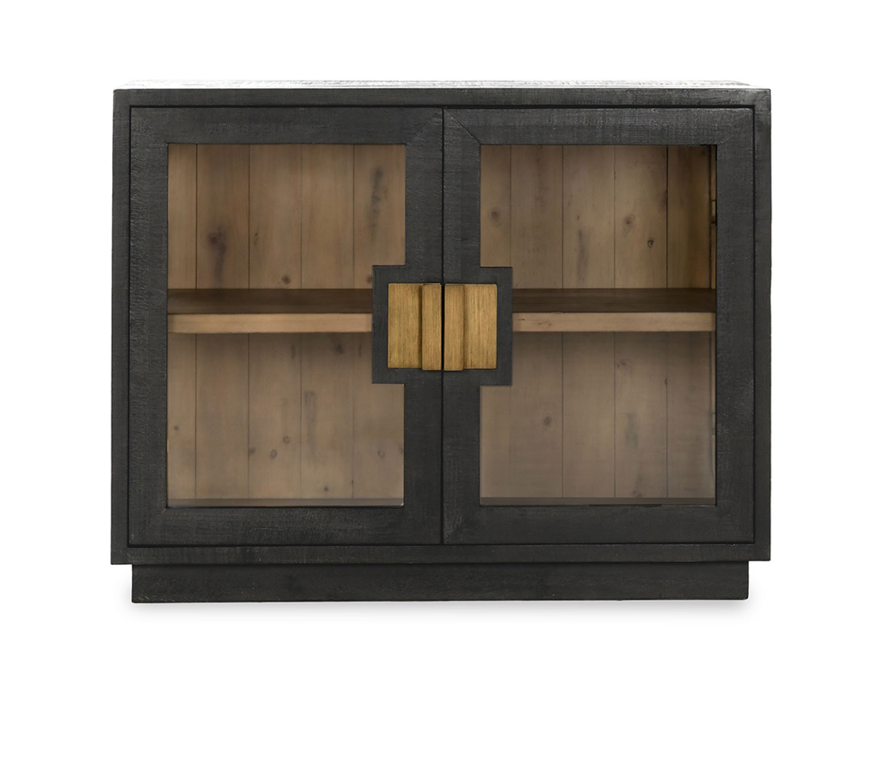 Mesa 46" 2 Door Reclaimed Pine Cabinet - Antique Black