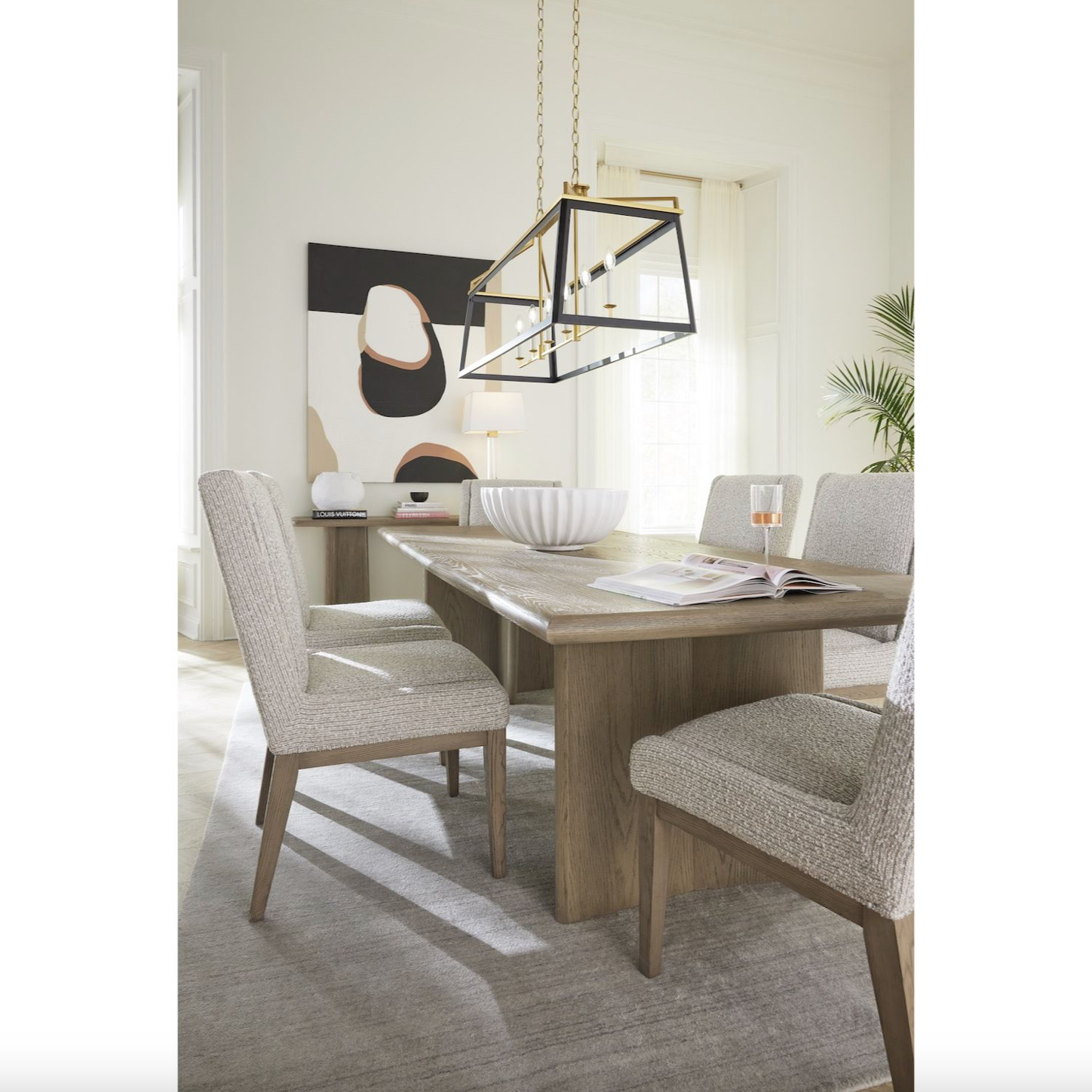 Seraphina 97" Dining Table - Dusted Stone