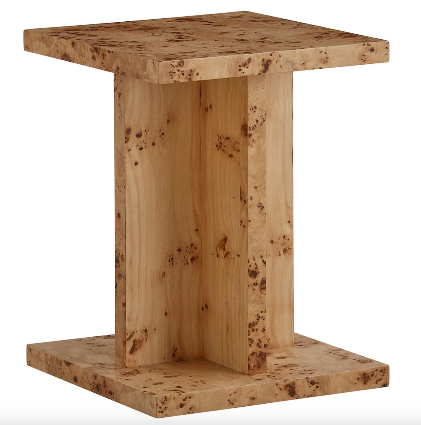 Azalea 18" End Table - Toasted Burl