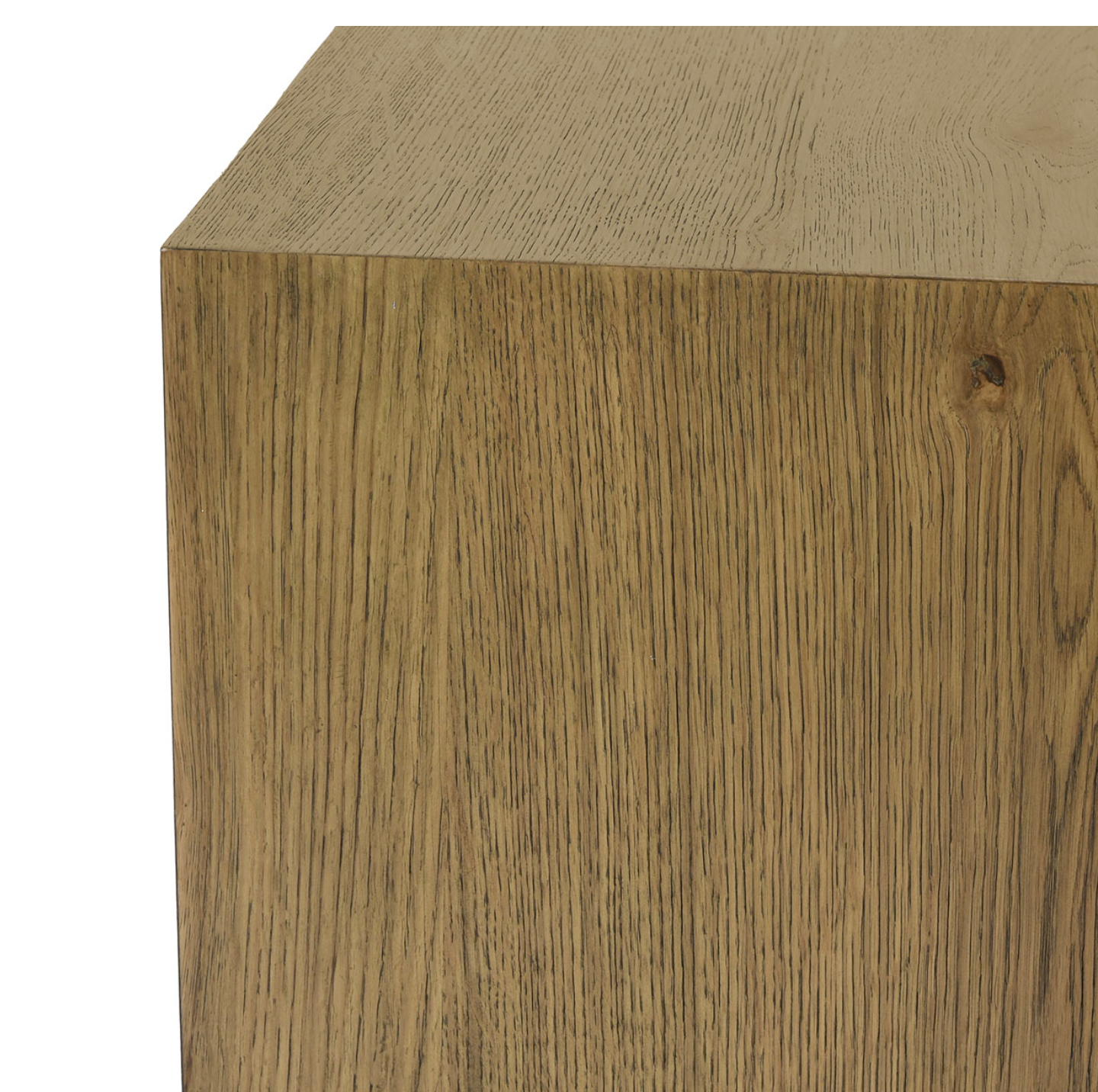 Dane 42" Square Oak Coffee Table Table - Light Brown