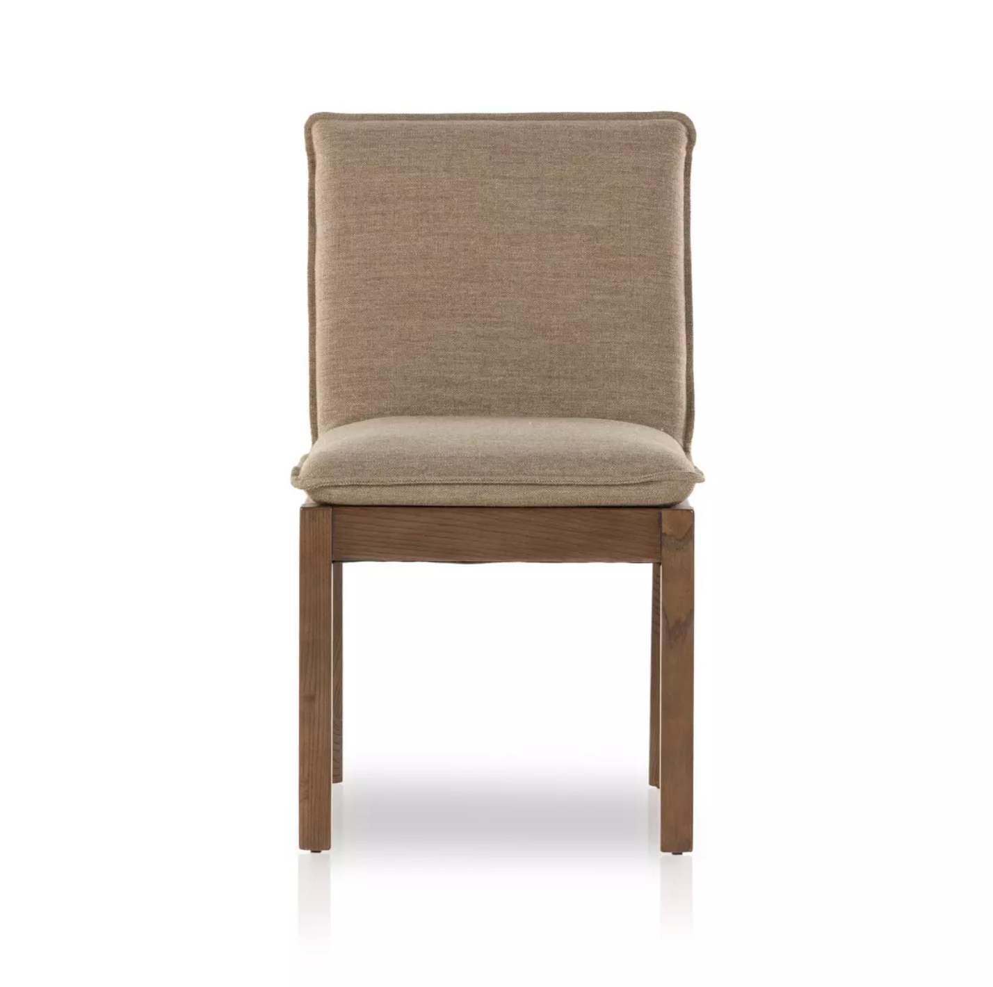 Elara 20" Top Grain Leather Dining Chair - Alcala Fawn