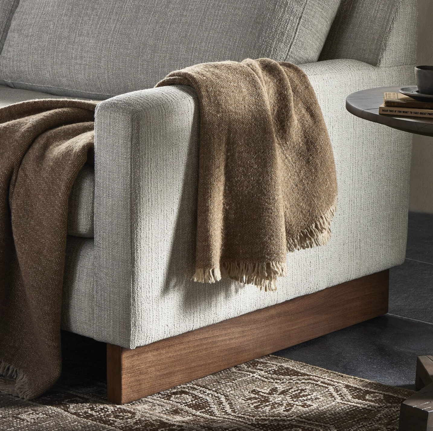 Calliope 76" Queen Sleeper Sofa - Performance Alameda Snow